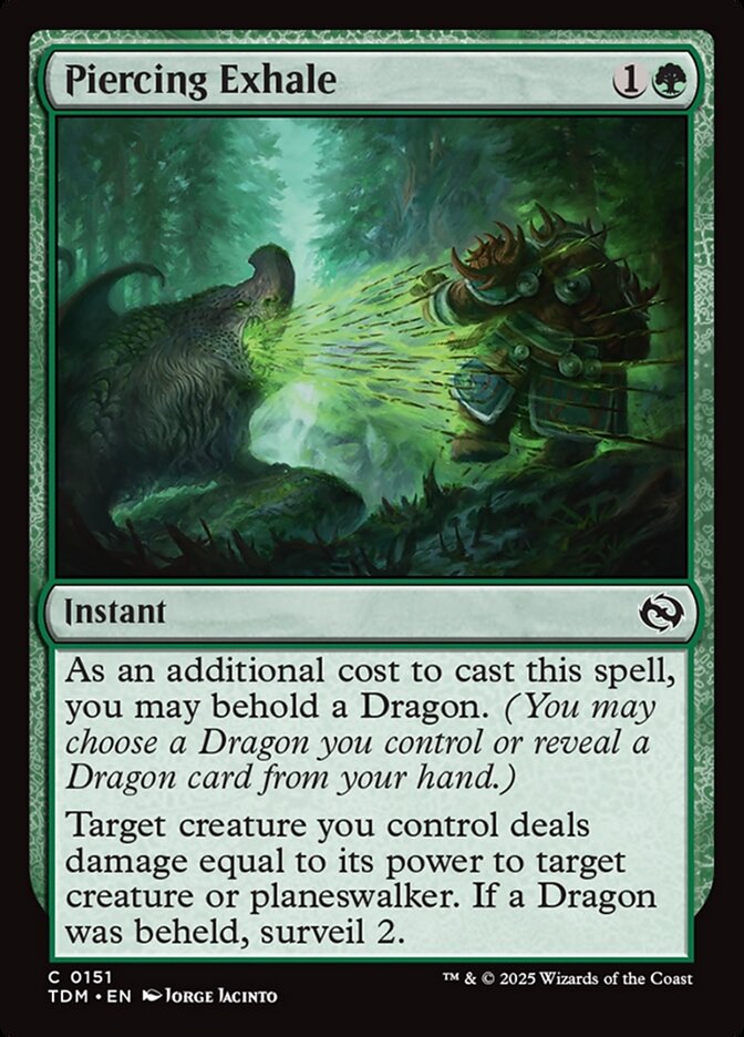 Piercing Exhale 151 (Tarkir: Dragonstorm)  | Good Games Adelaide SA