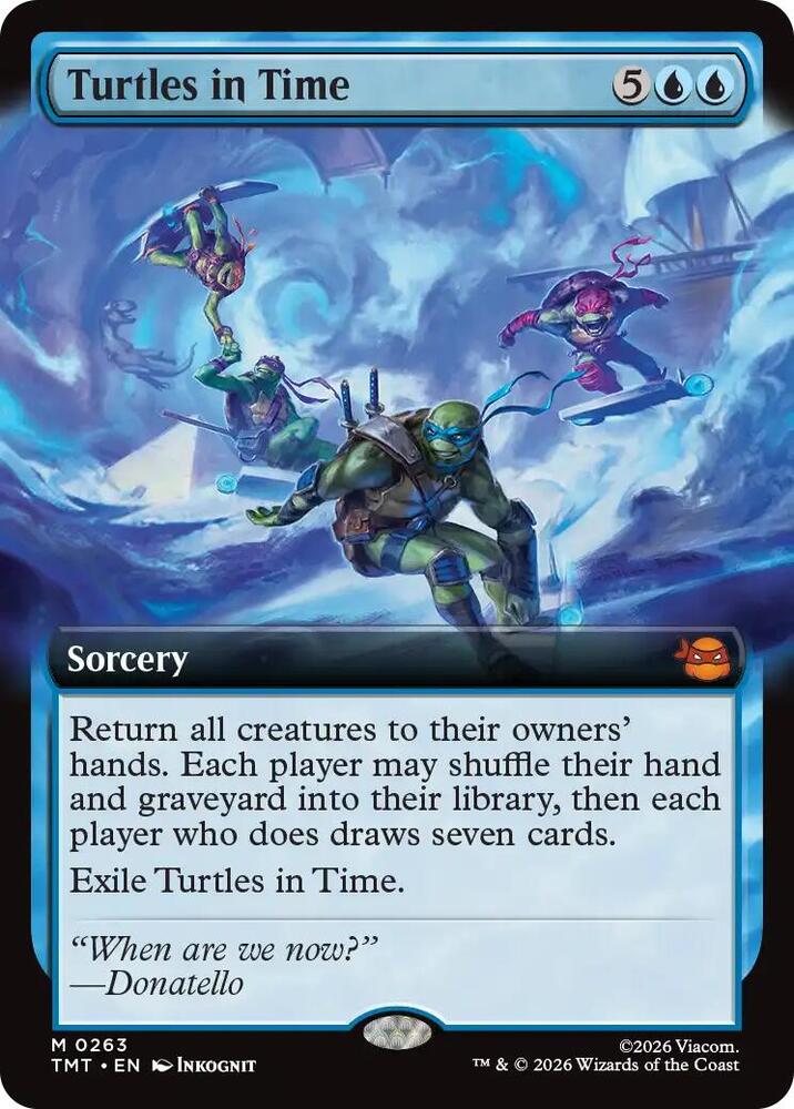 Turtles in Time  263/260 (Teenage Mutant Ninja Turtles)  - Extended Art Foil | Good Games Adelaide SA