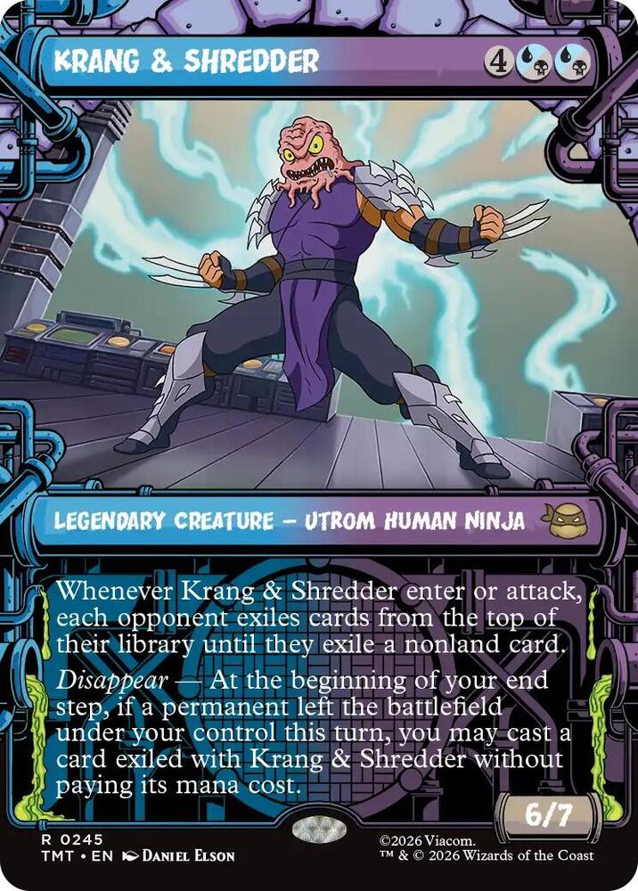 Krang and Shredder Showcase 245/260 (Teenage Mutant Ninja Turtles)  - Showcase Foil | Good Games Adelaide SA