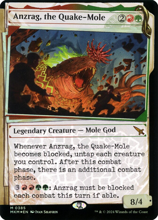 Anzrag, the Quake-Mole 385 (Murders at Karlov Manor)  - Foil | Good Games Adelaide SA