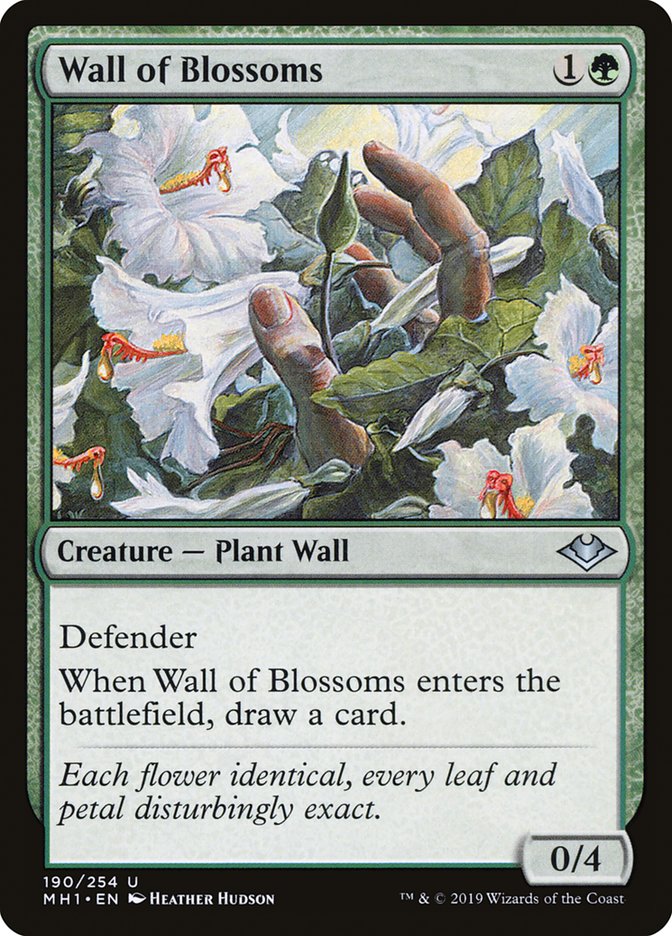 Wall of Blossoms 190 (Modern Horizons)  - Foil | Good Games Adelaide SA