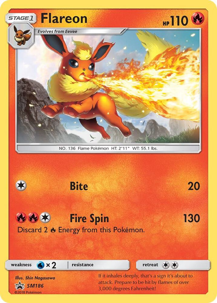 Flareon Lets Play Eevee SM186 (SM Promos)  | Good Games Adelaide SA