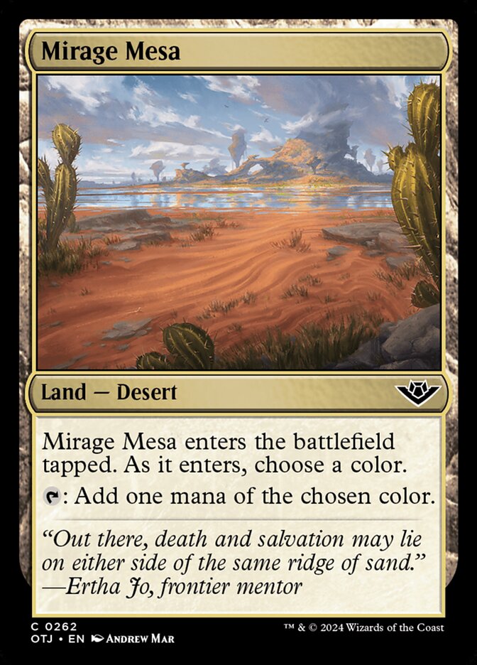 Mirage Mesa 262/286 (Outlaws of Thunder Junction)  | Good Games Adelaide SA