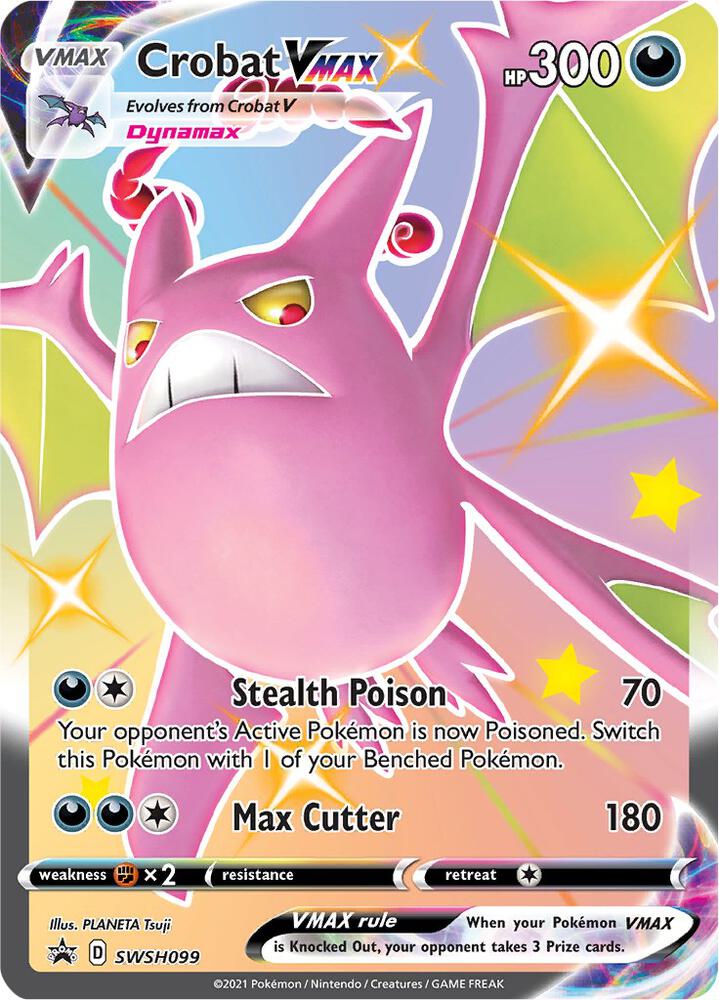 Crobat VMAX SWSH099 (SWSH: Sword & Shield Promo Cards)  - Holofoil | Good Games Adelaide SA