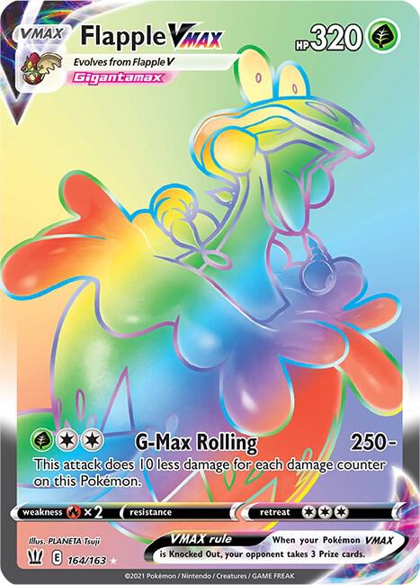 Flapple VMAX Secret 164/163 (SWSH05: Battle Styles)  - Holofoil | Good Games Adelaide SA