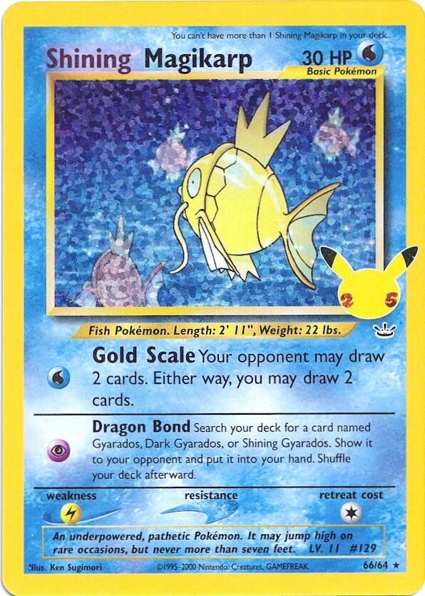 Shining Magikarp 66/64 (Celebrations: Classic Collection)  - Holofoil | Good Games Adelaide SA