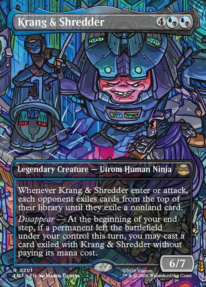 Krang and Shredder Borderless 201/260 (Teenage Mutant Ninja Turtles)  - Borderless | Good Games Adelaide SA