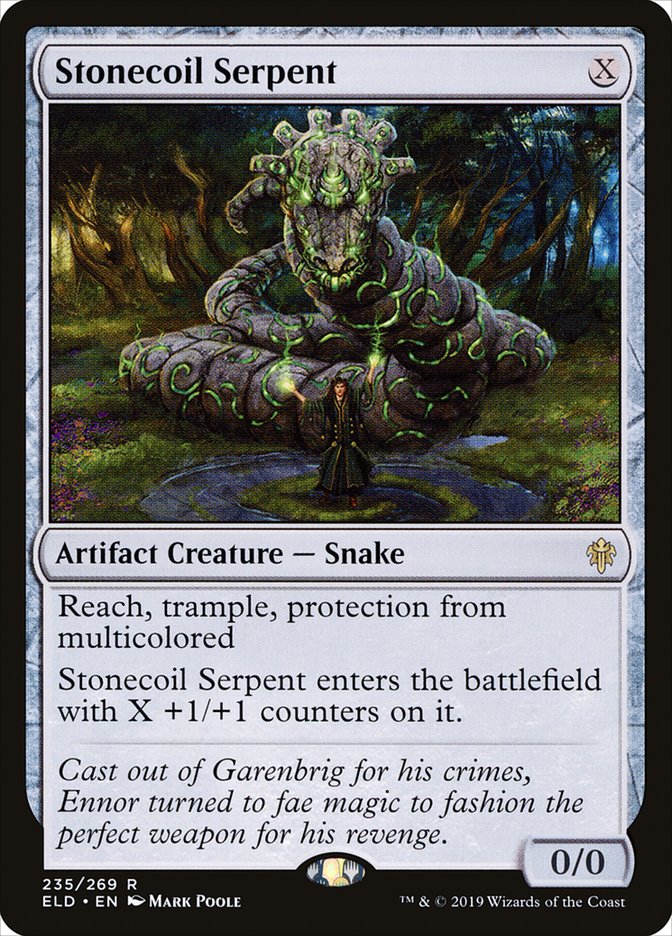 Stonecoil Serpent 235 (Throne of Eldraine)  - Foil | Good Games Adelaide SA