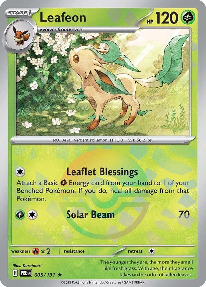 Leafeon 005/131 (SV: Prismatic Evolutions)  - Holofoil | Good Games Adelaide SA