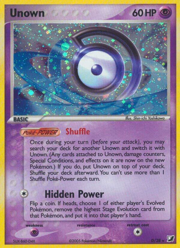 Unown D D/28 (Unseen Forces)  - Holofoil | Good Games Adelaide SA