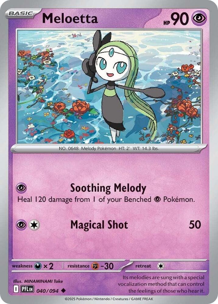 Meloetta 040/094 (ME02: Phantasmal Flames)  - Reverse Holofoil | Good Games Adelaide SA