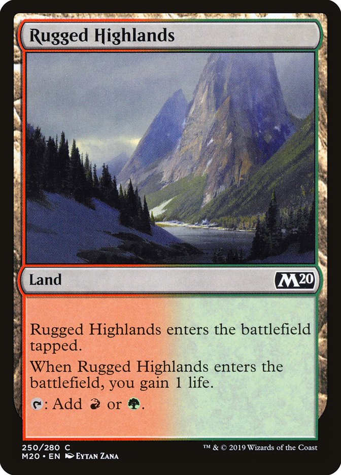 Rugged Highlands 250 (Core Set 2020)  - Foil | Good Games Adelaide SA