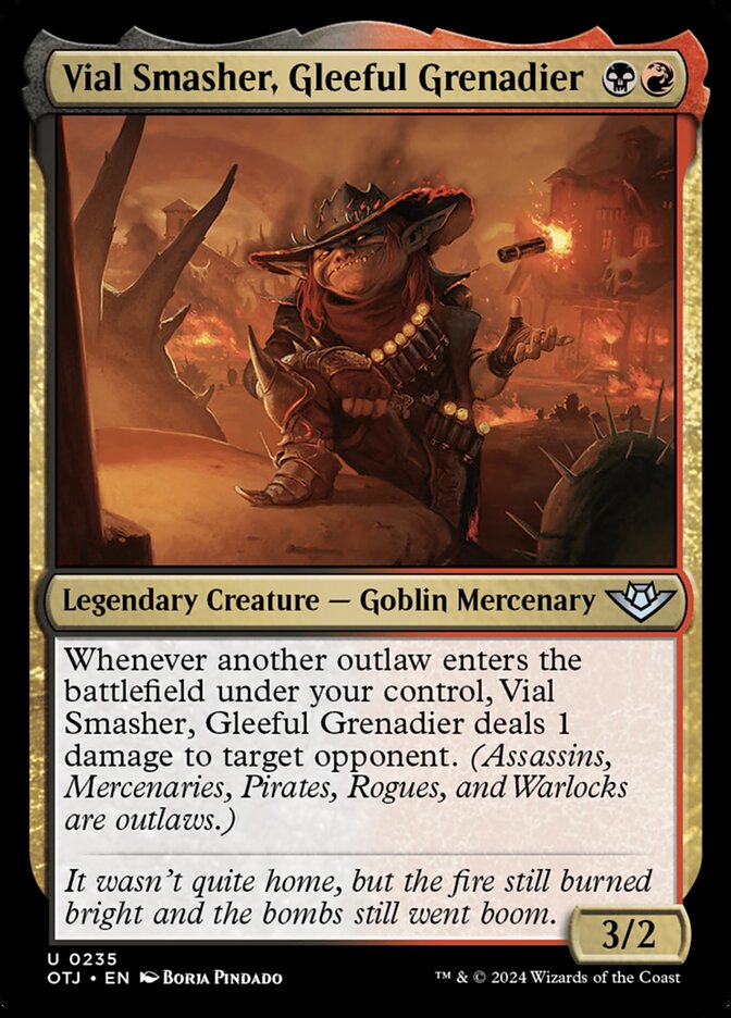 Vial Smasher, Gleeful Grenadier 235 (Outlaws of Thunder Junction)  - Foil | Good Games Adelaide SA