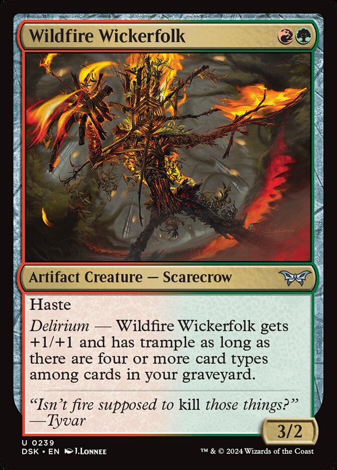 Wildfire Wickerfolk 239 (Duskmourn: House of Horror)  - Foil | Good Games Adelaide SA