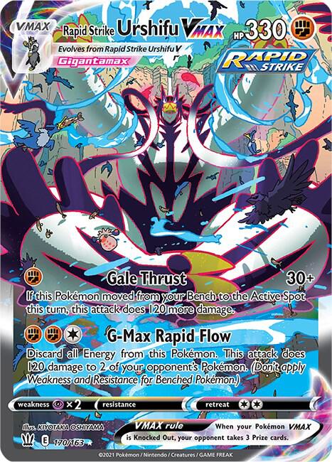 Rapid Strike Urshifu VMAX Alternate Art Secret 170/163 (SWSH05: Battle Styles)  - Holofoil | Good Games Adelaide SA