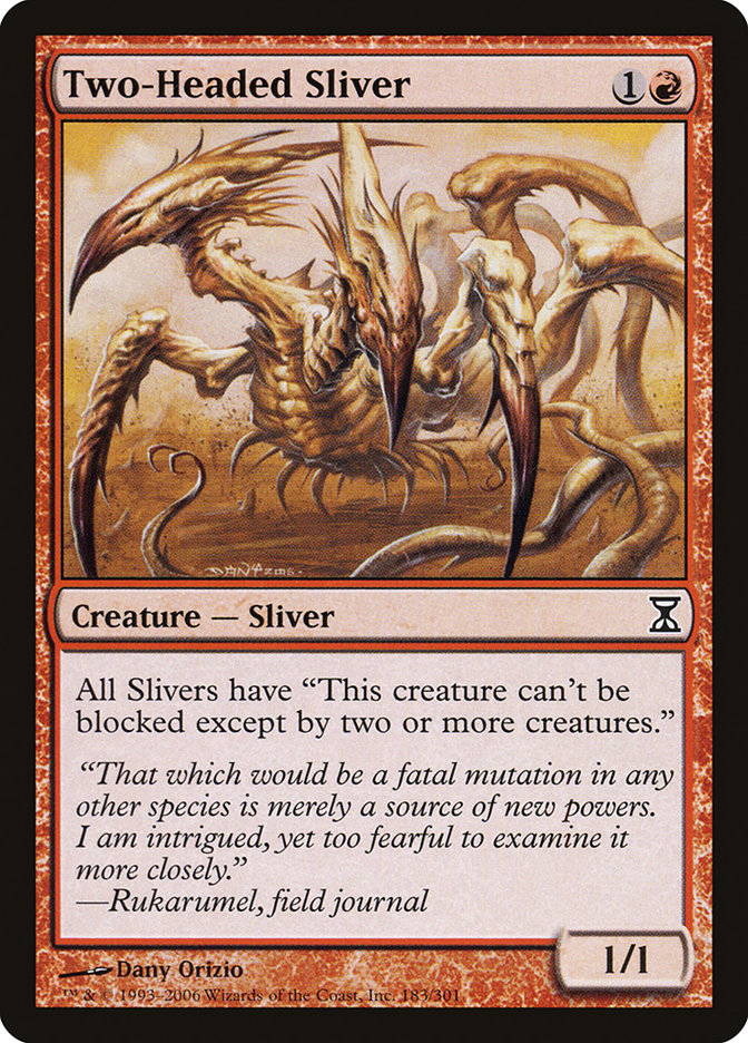 Two-Headed Sliver 183 (Time Spiral)  | Good Games Adelaide SA