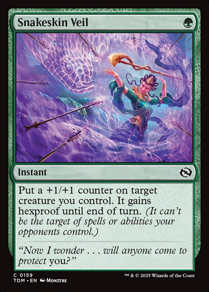 Snakeskin Veil 159 (Tarkir: Dragonstorm)  - Foil | Good Games Adelaide SA