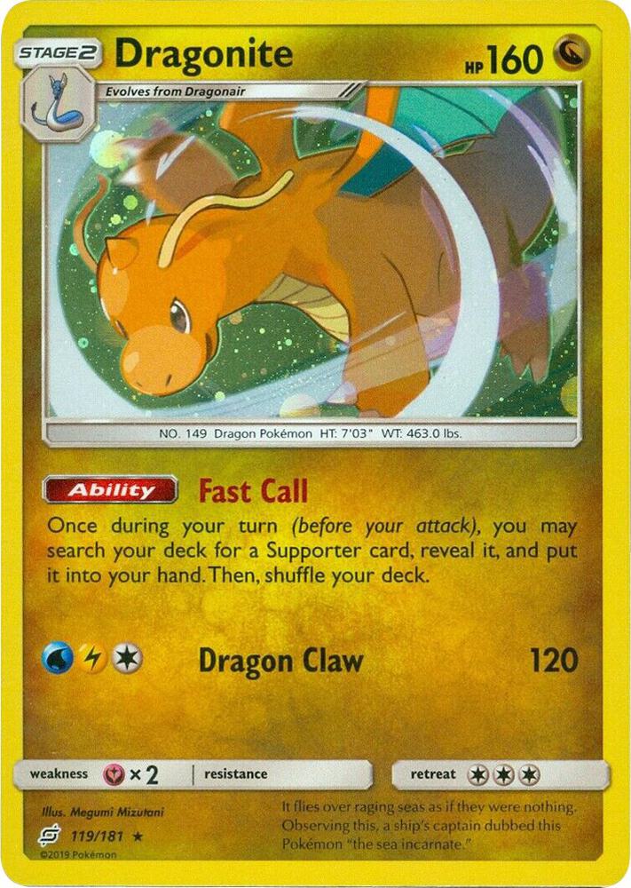 Dragonite 119/181 (Miscellaneous Cards & Products)  - Cosmo Holofoil | Good Games Adelaide SA