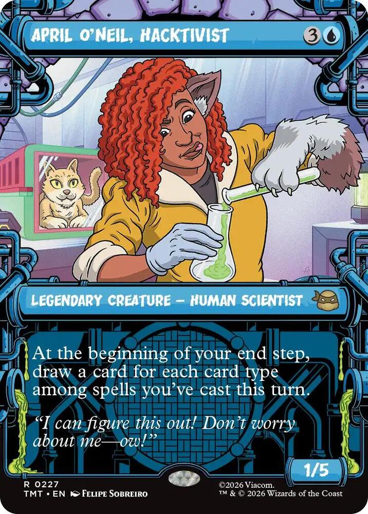 April O'Neil Hacktivist  227/260 (Teenage Mutant Ninja Turtles)  - Showcase Foil | Good Games Adelaide SA