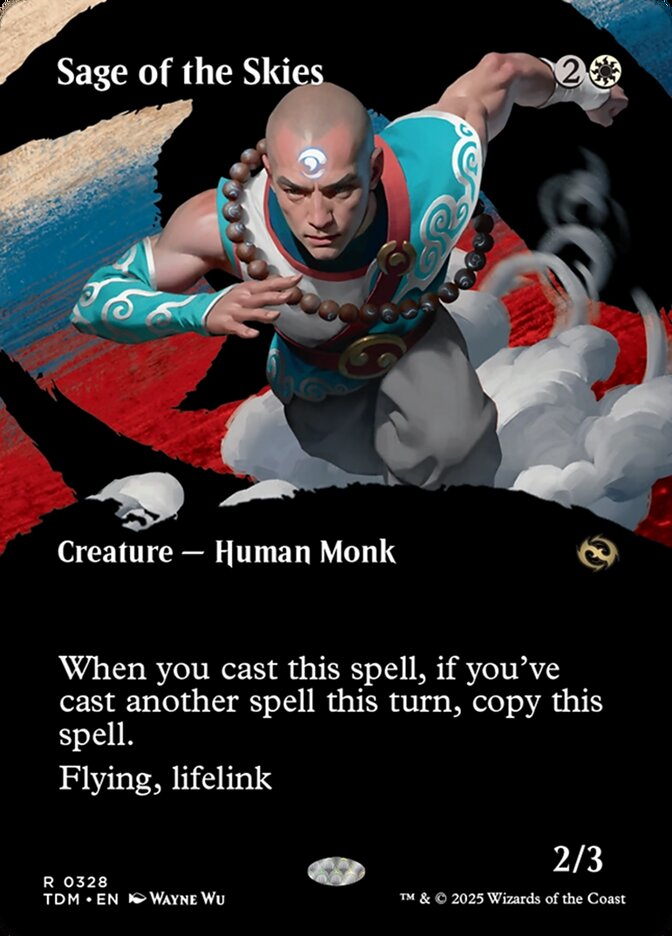 Sage of the Skies 328 (Tarkir: Dragonstorm)  - Foil | Good Games Adelaide SA