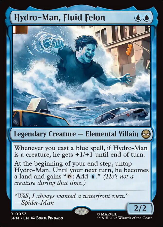 Hydro-Man, Fluid Felon 33 (Marvel's Spider-Man)  - Foil | Good Games Adelaide SA