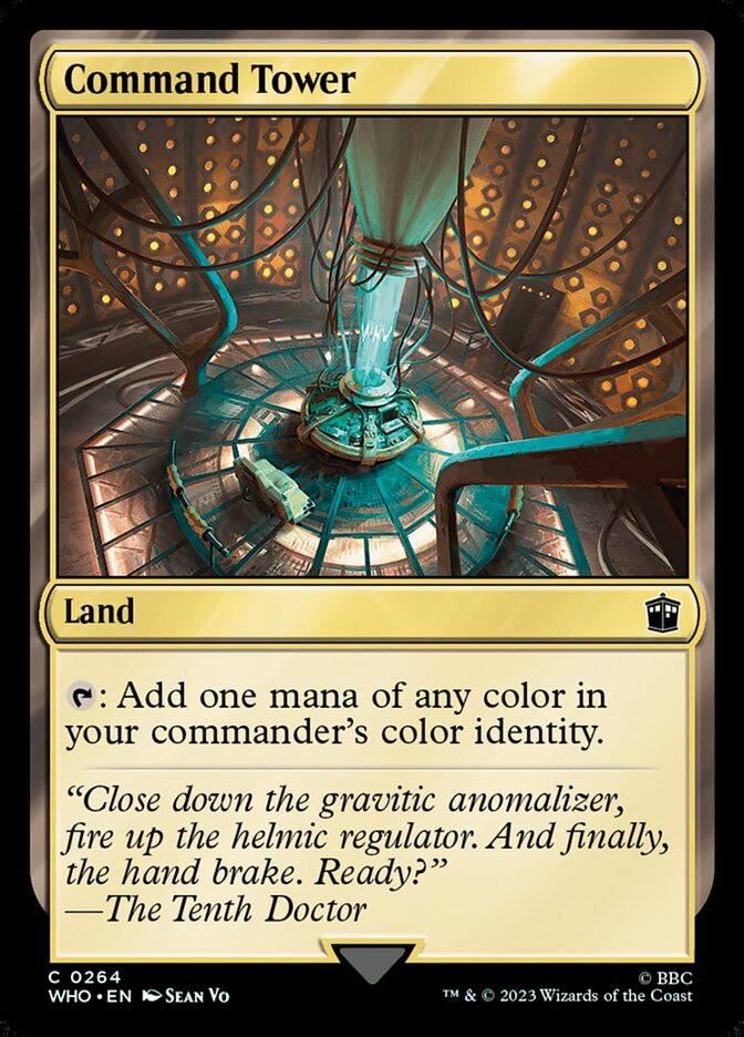 Command Tower 264 (Universes Beyond: Doctor Who)  - Foil | Good Games Adelaide SA