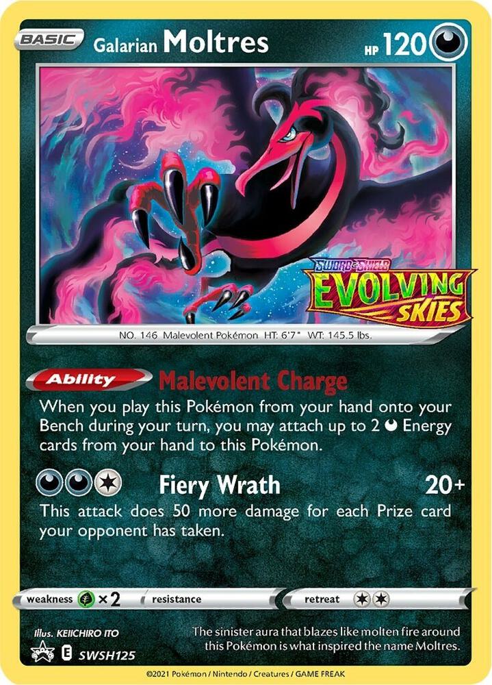 Galarian Moltres Prerelease SWSH125 (SWSH: Sword & Shield Promo Cards)  - Holofoil | Good Games Adelaide SA
