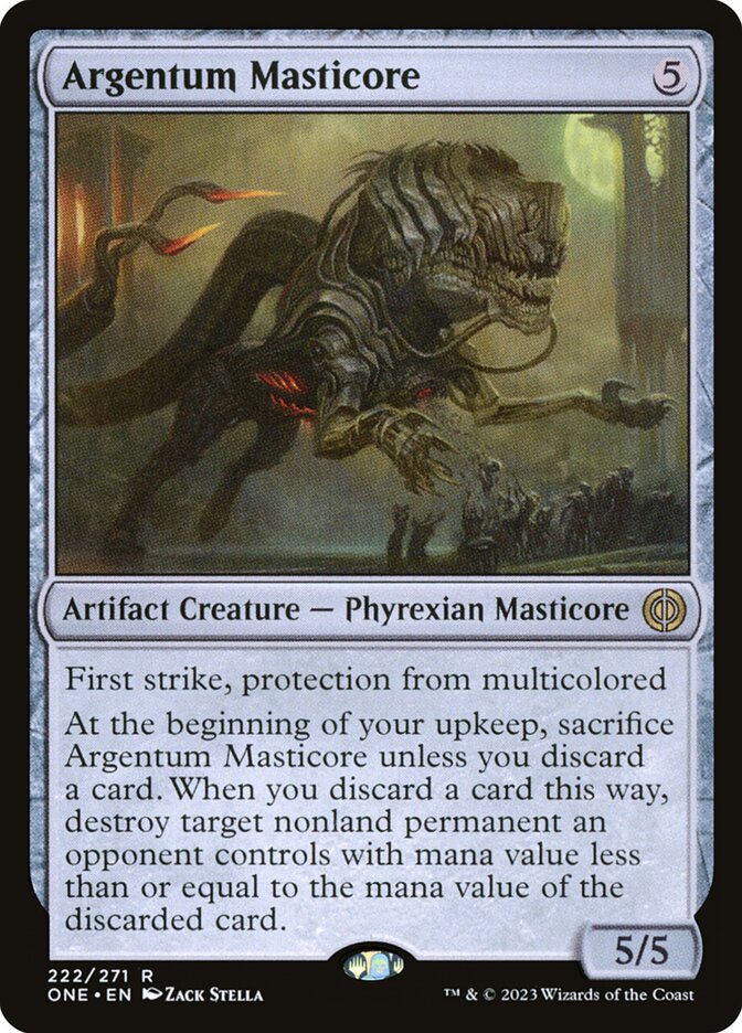 Argentum Masticore 222 (Phyrexia: All Will Be One)  - Foil | Good Games Adelaide SA