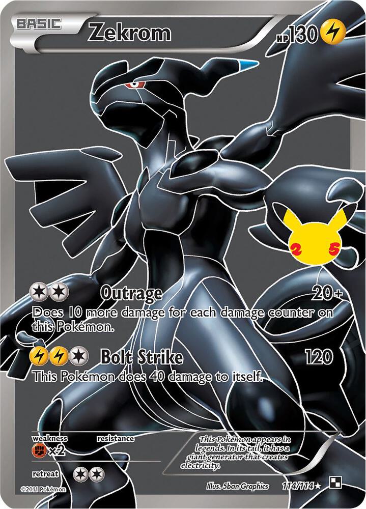 Zekrom 114/114 (Celebrations: Classic Collection)  - Holofoil | Good Games Adelaide SA