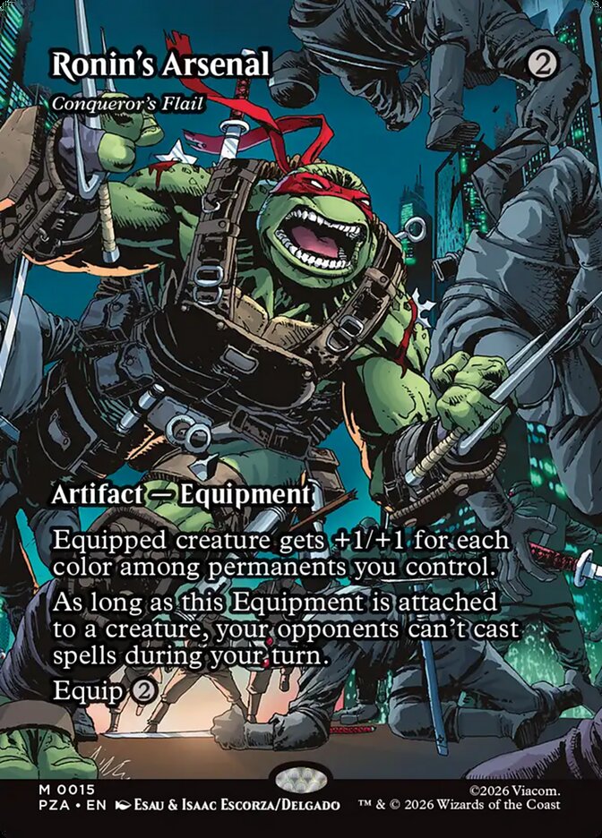 Ronin's Arsenal Conqueror's Flail 15 (Teenage Mutant Ninja Turtles Source Material)  - Foil | Good Games Adelaide SA