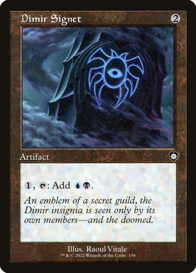 Dimir Signet Retro Frame 138 (Commander: The Brothers' War)  | Good Games Adelaide SA
