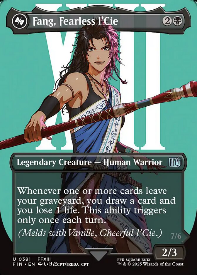 Fang, Fearless l'Cie 381/309 (FINAL FANTASY)  - Borderless Foil | Good Games Adelaide SA