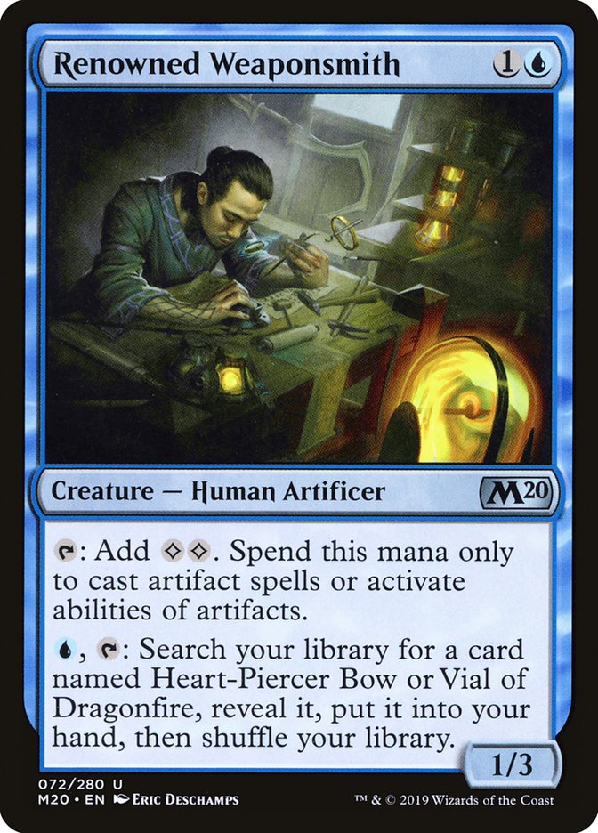 Renowned Weaponsmith 72 (Core Set 2020)  | Good Games Adelaide SA