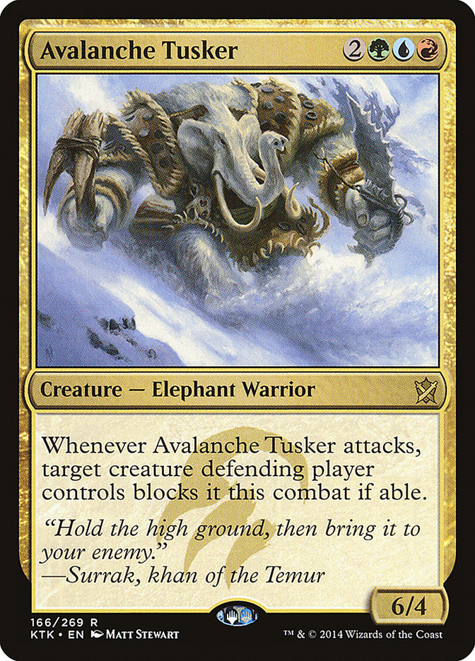 Avalanche Tusker 166 (Khans of Tarkir)  - Foil | Good Games Adelaide SA