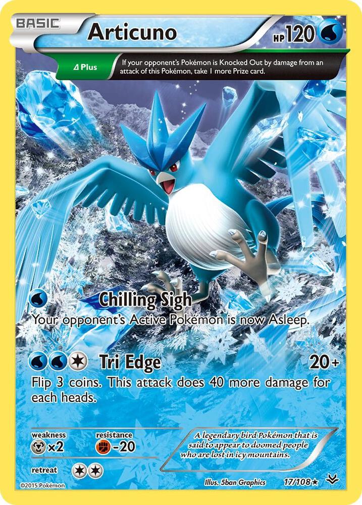 Articuno 17 Delta 17/108 (XY - Roaring Skies)  - Reverse Holofoil | Good Games Adelaide SA