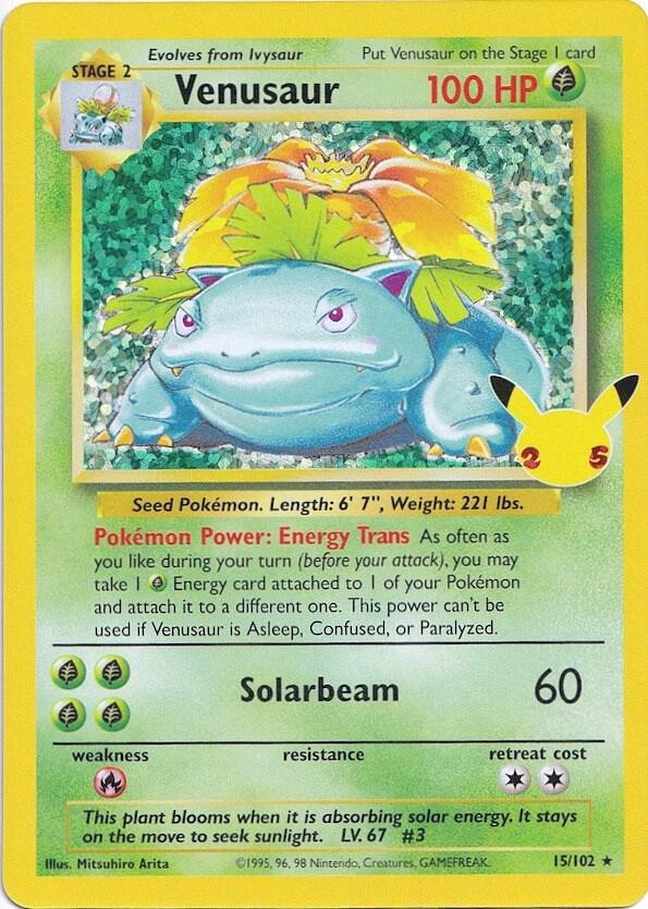 Venusaur 15/102 (Celebrations: Classic Collection)  - Holofoil | Good Games Adelaide SA