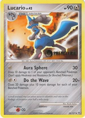 Lucario Prerelease 53/127 (Diamond and Pearl Promos)  | Good Games Adelaide SA