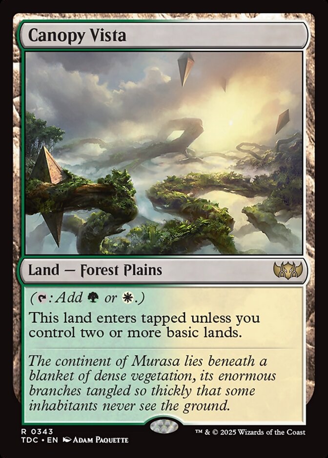 Canopy Vista 343 (Commander: Tarkir: Dragonstorm)  | Good Games Adelaide SA
