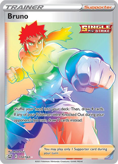 Bruno Secret 172/163 (SWSH05: Battle Styles)  - Holofoil | Good Games Adelaide SA
