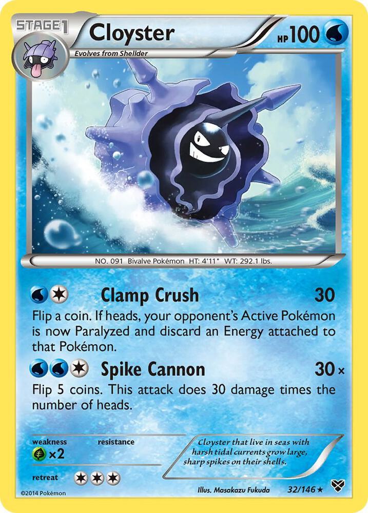 Cloyster 32/146 (XY Base Set)  | Good Games Adelaide SA