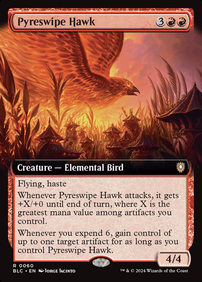 Pyreswipe Hawk 60 (Commander: Bloomburrow)  | Good Games Adelaide SA
