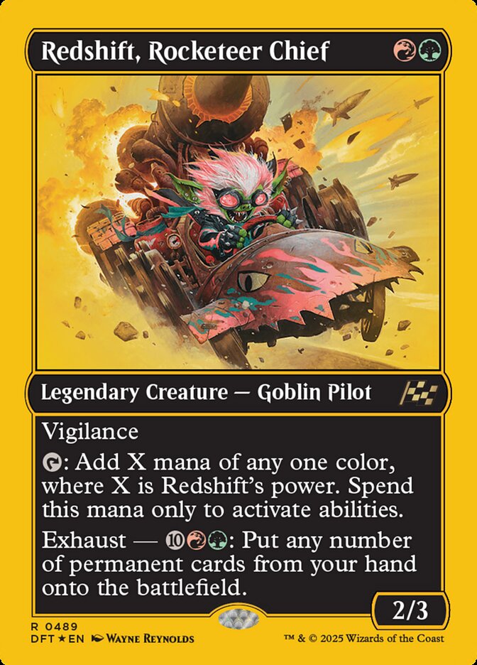 Redshift, Rocketeer Chief 489 (Aetherdrift)  - Foil | Good Games Adelaide SA
