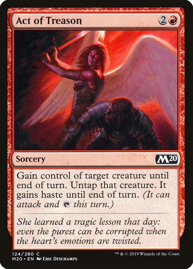 Act of Treason 124 (Core Set 2020)  - Foil | Good Games Adelaide SA