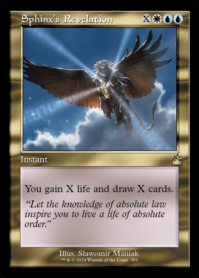 Sphinx's Revelation 383 (Ravnica Remastered)  - Foil | Good Games Adelaide SA