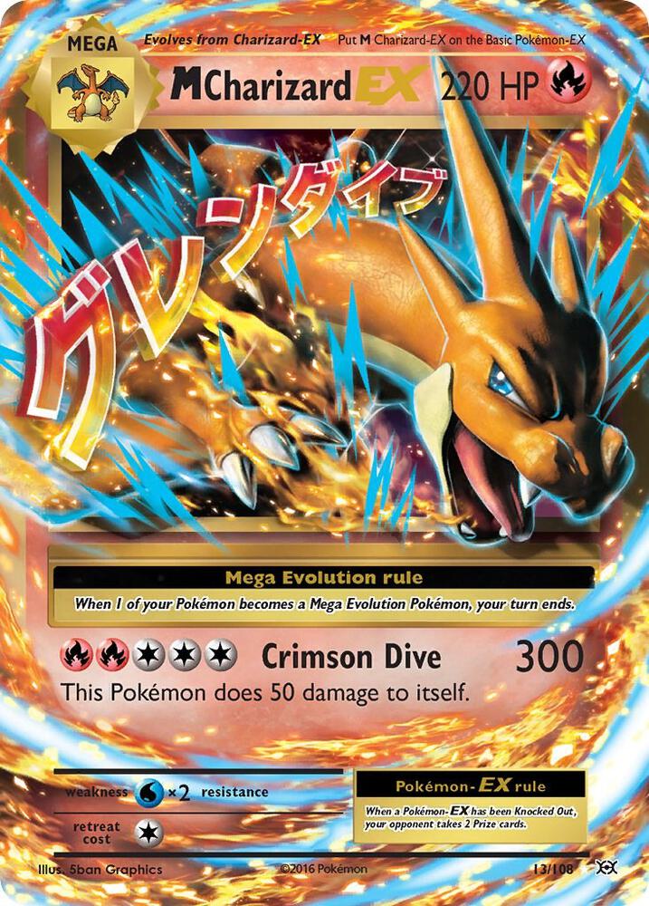 M Charizard EX 13/108 (XY - Evolutions)  - Holofoil | Good Games Adelaide SA