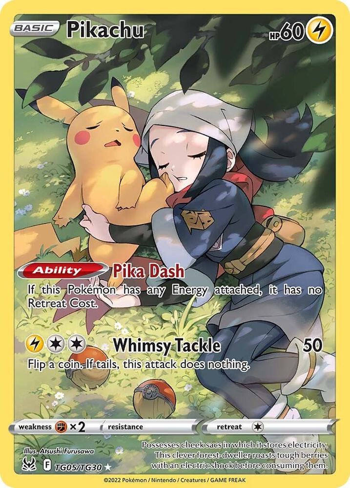 Pikachu TG05/TG30 (SWSH11: Lost Origin Trainer Gallery)  - Holofoil | Good Games Adelaide SA