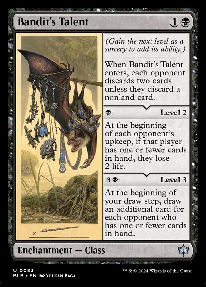 Bandit's Talent 83 (Bloomburrow)  - Foil | Good Games Adelaide SA