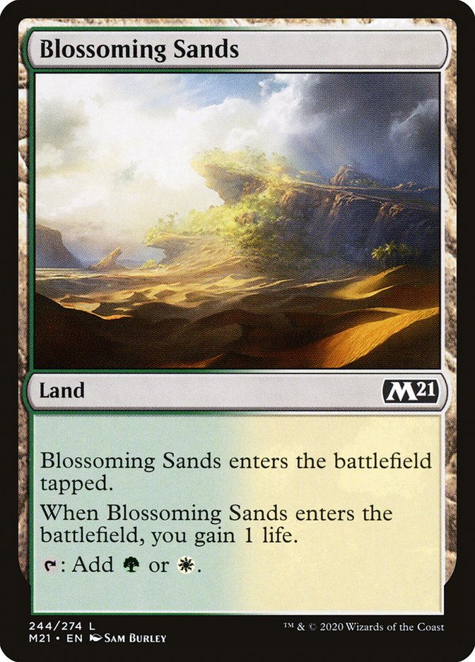 Blossoming Sands 244 (Core Set 2021)  - Foil | Good Games Adelaide SA
