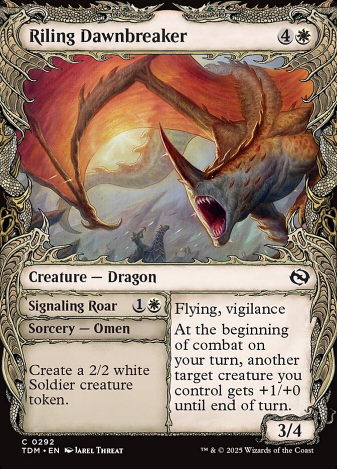 Riling Dawnbreaker // Signaling Roar 292 (Tarkir: Dragonstorm)  | Good Games Adelaide SA