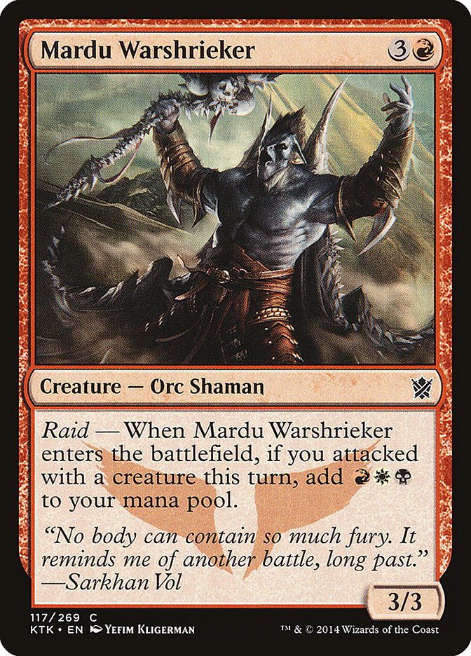 Mardu Warshrieker 117 (Khans of Tarkir)  - Foil | Good Games Adelaide SA